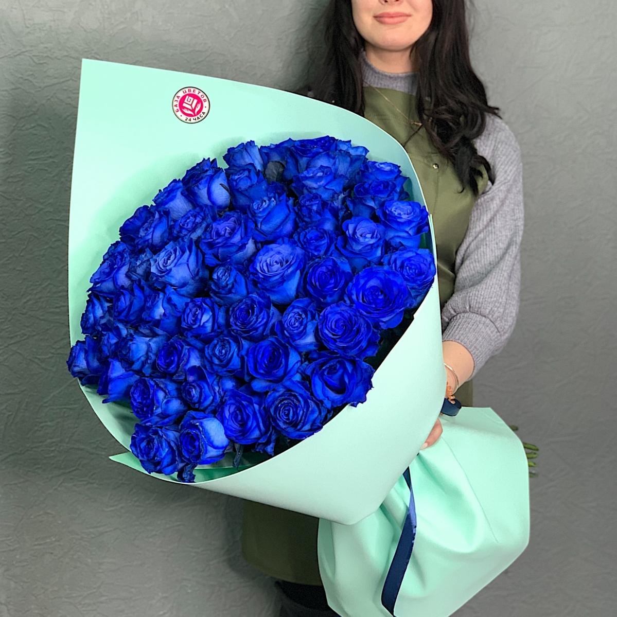Букеты из синих роз (Эквадор) [Артикул: 185150]