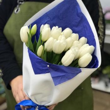 Белые тюльпаны 23 шт. №: 324093