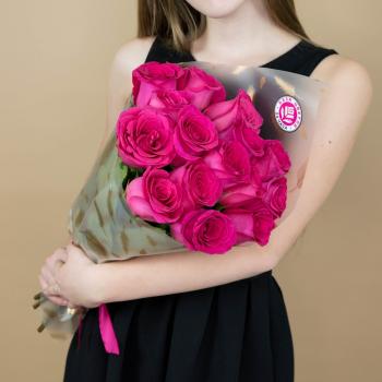 Букет из розовых роз 15 шт 40 см (Эквадор) (код товара: 86296)