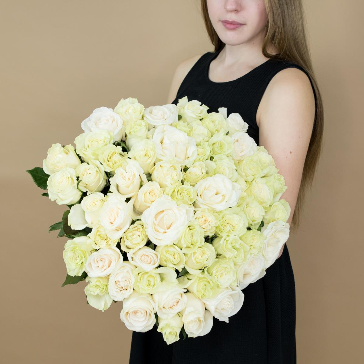 Букет из белых роз 101 шт 40 см (Эквадор) Артикул  89355