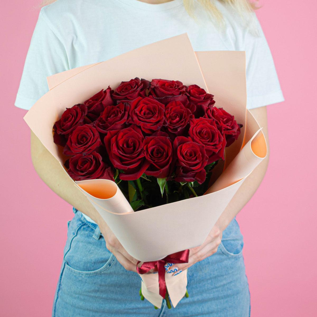 Розы Эквадор 40 см (Красный)
